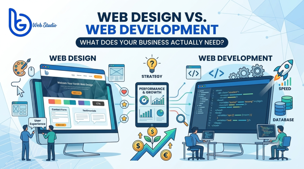 Web Design vs. Web Development: What Does Your Business Actually Need?